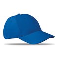 Gorra de béisbol en algodón grueso con cierre velcro Azul Royal