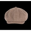 Gorra boina de poliéster Herringbone Sand L/Xl