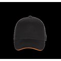 Gorra Cierre ajustable hebilla Black / Orange