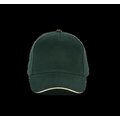Gorra Cierre ajustable hebilla Forest Green / Beige