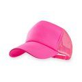 Gorra de poliester fluor de rejilla Fucsia Fluor