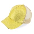 Gorra con Glitter y Rejilla