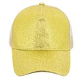 Gorra con Glitter y Rejilla