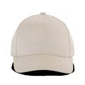 Gorra infantil de algodón con velcro Beige