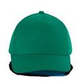 Gorra infantil de algodón con velcro Kelly Green