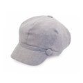 Gorra Lino Elegante Cierre Elástico Gris