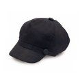 Gorra Lino Elegante Cierre Elástico Negro