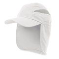 Gorra de microfibra con solapa trasera Bl