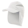 Gorra de microfibra con solapa trasera