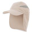 Gorra de microfibra con solapa trasera