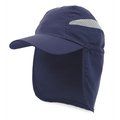 Gorra de microfibra con solapa trasera