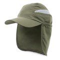 Gorra de microfibra con solapa trasera