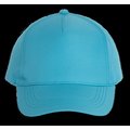 Gorra de poliéster 5 paneles cierre velcro Surf Blue