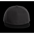 Gorra de poliéster con la Visera recta Dark Grey / Black