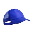 Gorra rejilla de 5 paneles en microfibra de poliéster Azul