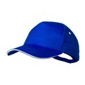 Gorra sandwich algodón peinado 5 paneles con cierre de velcro Azul