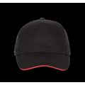 Gorra con sandwich contrastado Black / Red