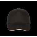 Gorra con sandwich contrastado Black / White