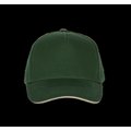 Gorra con sandwich contrastado Forest Green / Beige