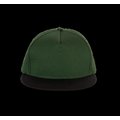 Gorra snapback de algodón Forest Green / Black
