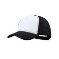 Gorra trucker 5 paneles con panel frontal blanco Neg