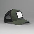 Gorra trucker de 5 paneles con parche Olive Green/Black