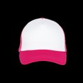 Gorra trucker con ajuste de plástico White / Fuchsia
