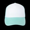 Gorra trucker con ajuste de plástico White / Pastel Cyan