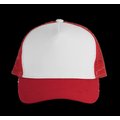 Gorra trucker algodón grueso Red / White