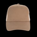 Gorra trucker algodón orgánico Dark camel / Beige