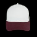 Gorra trucker algodón orgánico Ivory / Dark Cherry / Organic Khaki