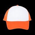 Gorra trucker infantil White / Vermillon Orange