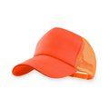 Gorra trucker de rejilla color fluor Naranja Fluor