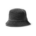 Gorro de algodón bob efecto lavado Negro TALLA ÚNICA ADULTO