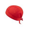 Gorro bandana de cocina con cintas de ajuste Roj