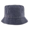 Gorro bob de algodón efecto lavado Azul Marino