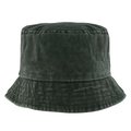 Gorro bob de algodón efecto lavado Verde