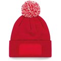 Gorro con pompón bicolor Classic Red / Off White