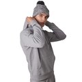 Gorro con pompón y dobladillo