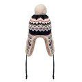 Gorro de punto con orejeras y forro polar