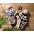 Gorro de punto con orejeras y forro polar