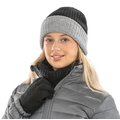 Gorro trenzado con dobladillo