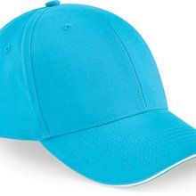 Gorra de 6 paneles Surf Blue / White