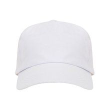 Gorra ajustable de algodón en 2 tallas Blanco UNICA