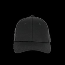 Gorra de algodón reciclado 6 paneles Black