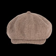 Gorra boina de poliéster Herringbone Sand S/M