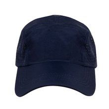 Gorra de microfibra con agujeros Azul Marino