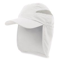Gorra de microfibra con solapa trasera Bl