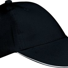 Gorra niños de sarga Black / White