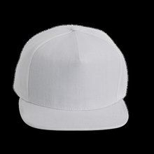 Gorra de poliéster con la Visera recta White